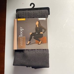 BLACK FLECE LEGGINGS WEST LOOP SIZE S/M